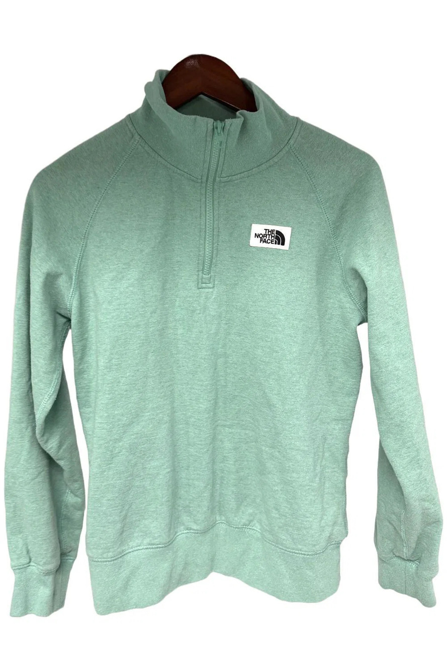 The North Face Women's Heritage Patch1/4 Zip Sweater Green - Regular